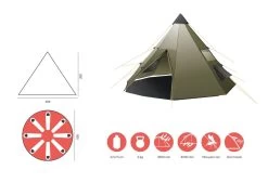 Grand Canyon Black Falls 8 Zelt (capulet-olive) -Outdoor Ausrüstung Grand Canyon Black Falls 8 Zelt capulet olive D 330039 Bild 5