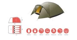 Grand Canyon Topeka 4 Zelt (capulet-olive) 11 Grand Canyon Topeka 4 Zelt (capulet-olive) -Outdoor Ausrüstung Grand Canyon Topeka 4 Zelt capulet olive D 330028 Bild 5