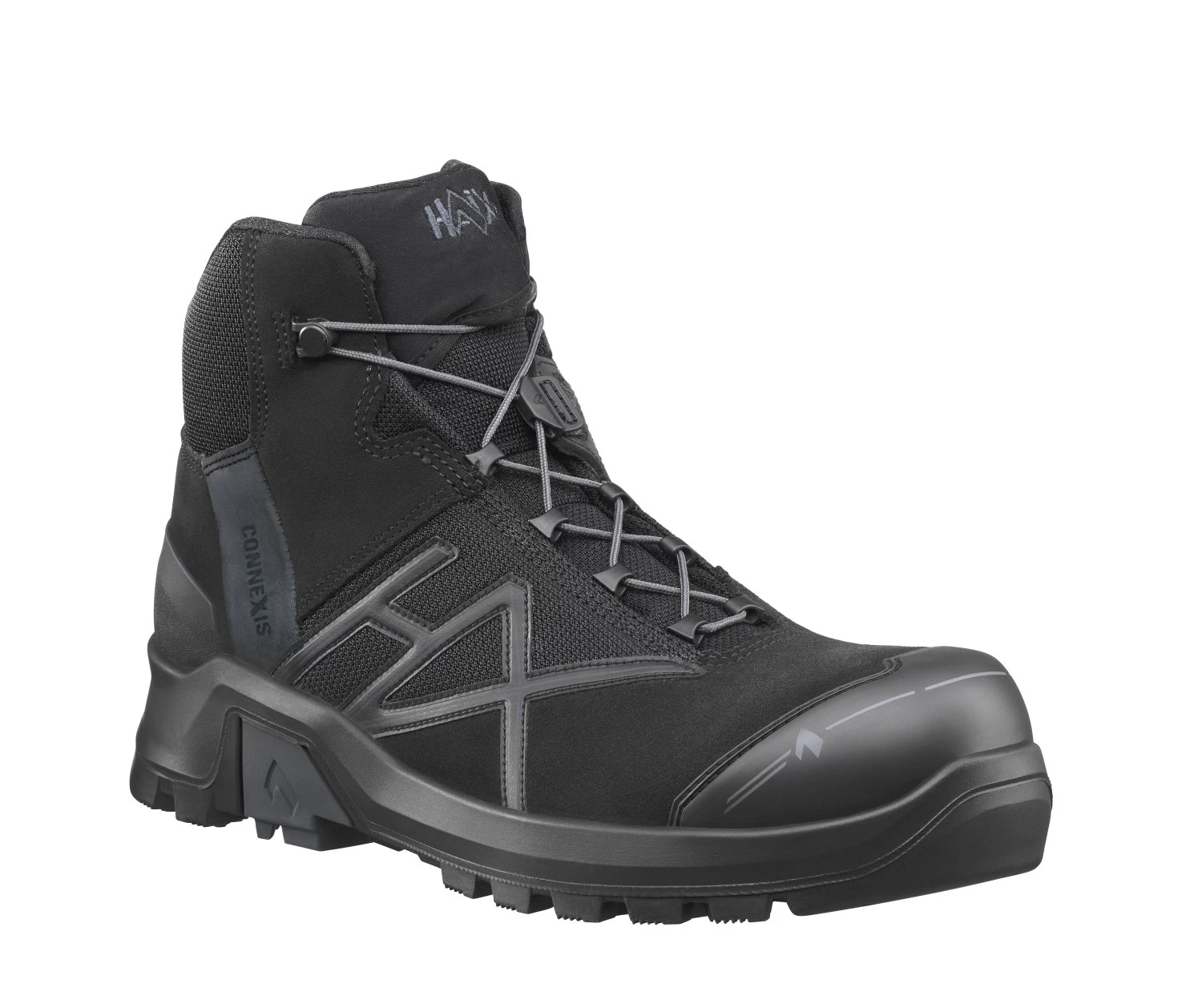 Haix Connexis Safety+ GTX Mid Sicherheitsschuhe (black/black)