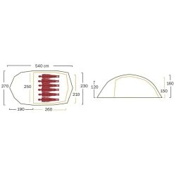Helsport Svalbard 6 Camp Zelt (red/yellow) -Outdoor Ausrüstung Helsport Svalbard 6 Camp Zelt red yellow D 265 289 Bild 5