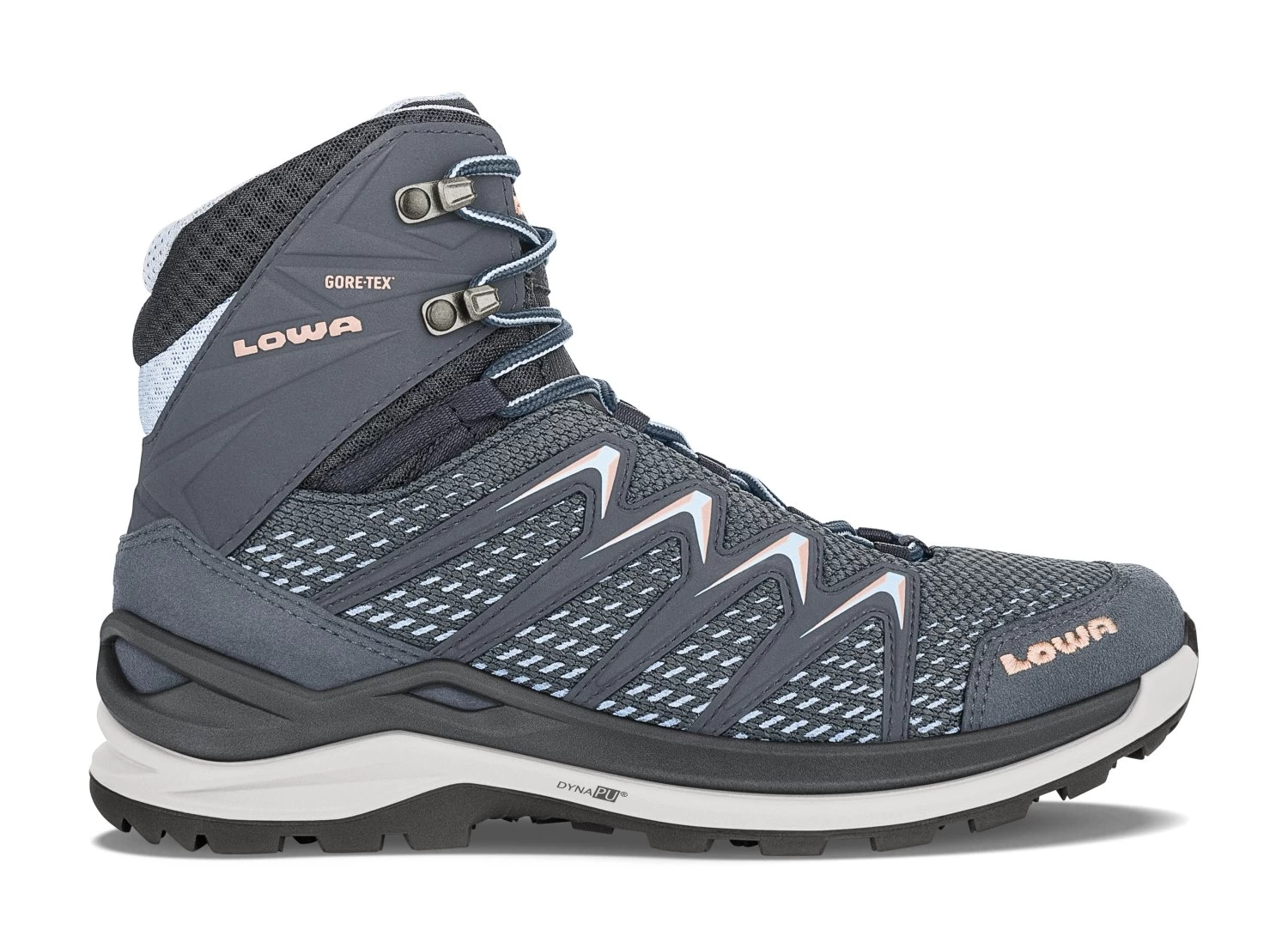 Lowa Innox Pro GTX Mid Ws Wanderschuhe (stahlblau/lachs) 3 Lowa Innox Pro GTX Mid Ws Wanderschuhe (stahlblau/lachs)