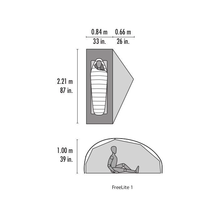 MSR FreeLite 1 Zelt (ten) 4 MSR FreeLite 1 Zelt (ten) – Bild 2