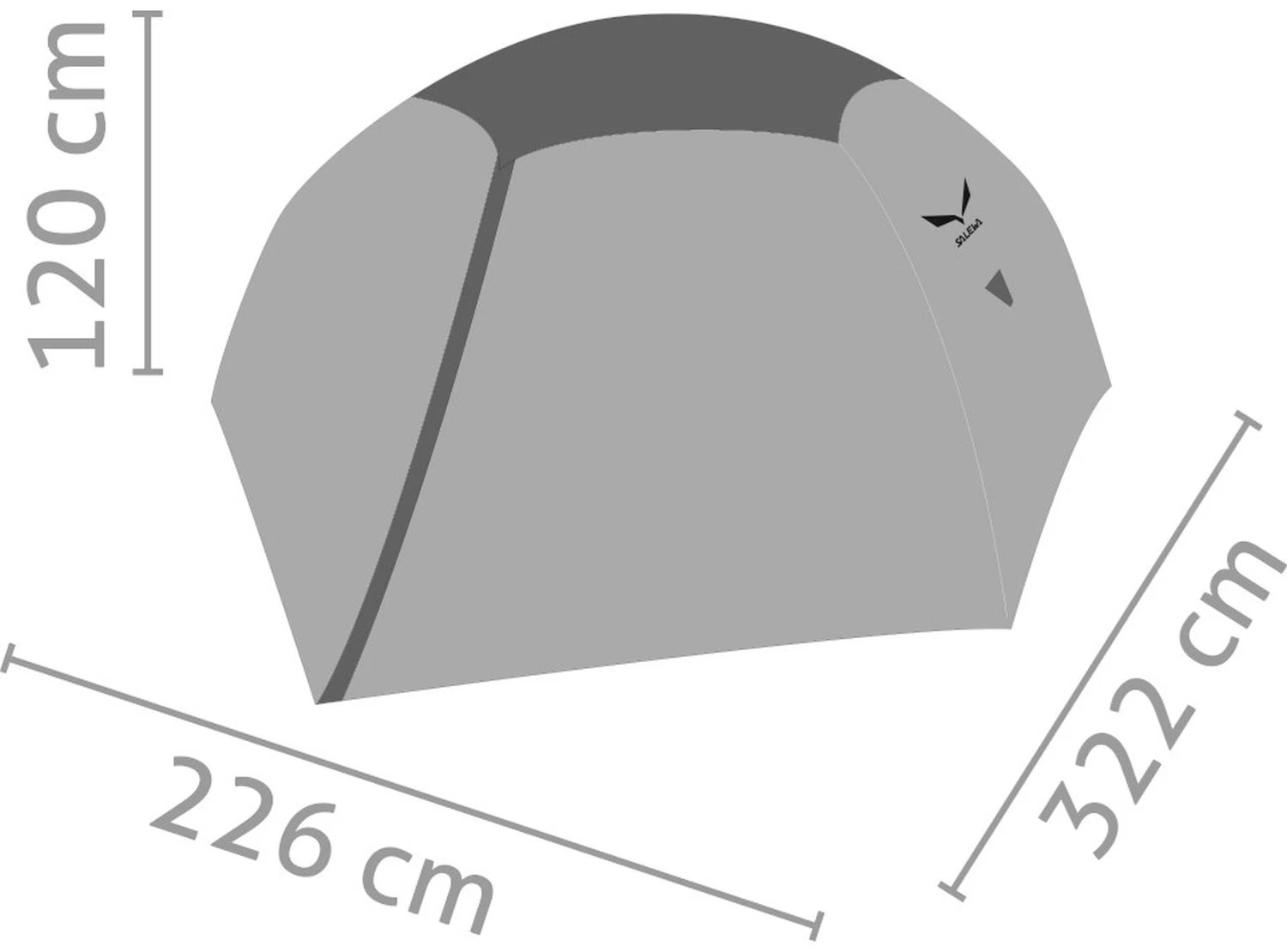 Salewa Latitude 3 Zelt (cactus/grey) 5 Salewa Latitude 3 Zelt (cactus/grey) – Bild 3