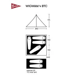 Spatz Wigwam 4 BTC Zelt (brown/sand) -Outdoor Ausrüstung Spatz Wigwam 4 BTC Zelt brown sand D 282988 7004222 Bild 3
