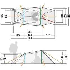 Tatonka Narvik 2 Zelt (light-olive) -Outdoor Ausrüstung Tatonka Narvik 2 Zelt light olive D 2550 333 Bild 3