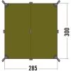 Tatonka Tarp 2 (light-olive) -Outdoor Ausrüstung Tatonka Tarp 2 light olive D 2490 333 Bild 1