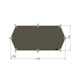 Tatonka Tarp Wing 1 LT (stone-grey/olive)
