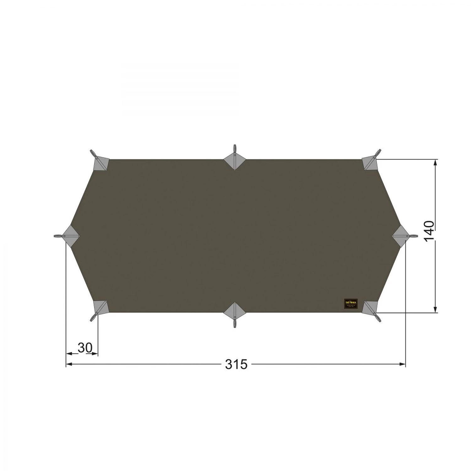 Tatonka Tarp Wing 1 LT (stone-grey/olive) 3 Tatonka Tarp Wing 1 LT (stone-grey/olive)