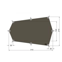 Tatonka Tarp Wing 2 LT (stone-grey/olive)