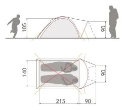 Vaude Campo Compact XT 2P Zelt (chute-green) 9 Vaude Campo Compact XT 2P Zelt (chute-green) -Outdoor Ausrüstung Vaude Campo Compact XT 2P Zelt chute green D 14221 459 Bild 4