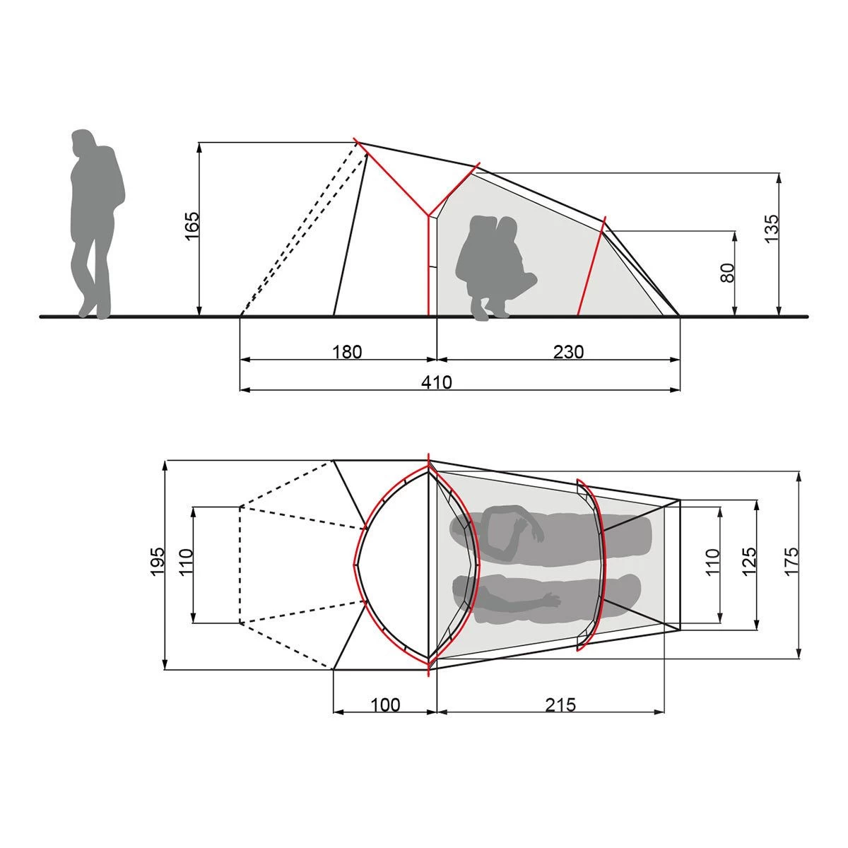 Vaude Chapel SUL XT 2P Zelt (cress-green) 4 Vaude Chapel SUL XT 2P Zelt (cress-green) – Bild 2